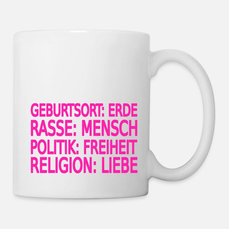 Gegen Rassismus - Tasse - Weiß