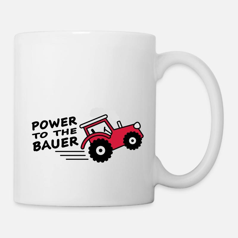 power_to_the_bauer - Tasse - Weiß