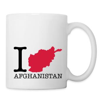 i_love_afghanistan_design_r2 - Tasse - Weiß - Rechts
