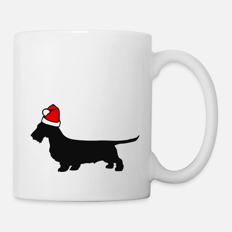 Teckel teckel teckel dachshund - Mug blanc - blanc