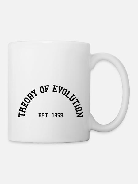 Theorie der Evolution - Est. 1859 (Half-Kreis) - Tasse - Weiß