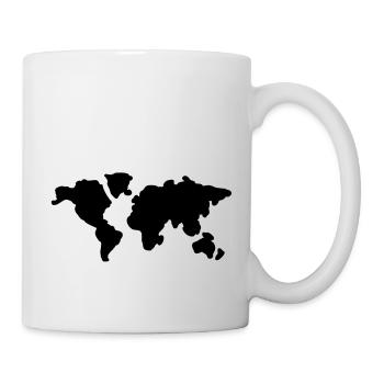 welt_karte__f1 - Tasse - Weiß - Rechts