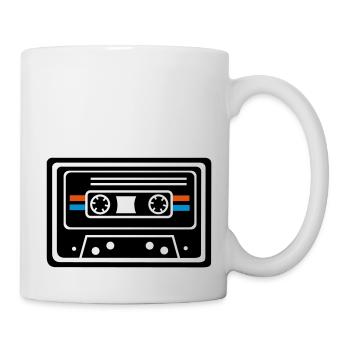 CASSETTE, MUSIC, DJ PARTY, OLDSCHOOL, RETRO - Mug - white - Right