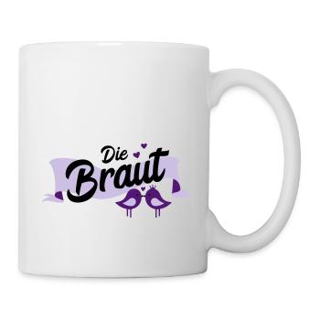 Le cadeau de partie de poule mariée - Mug blanc - blanc - Droite