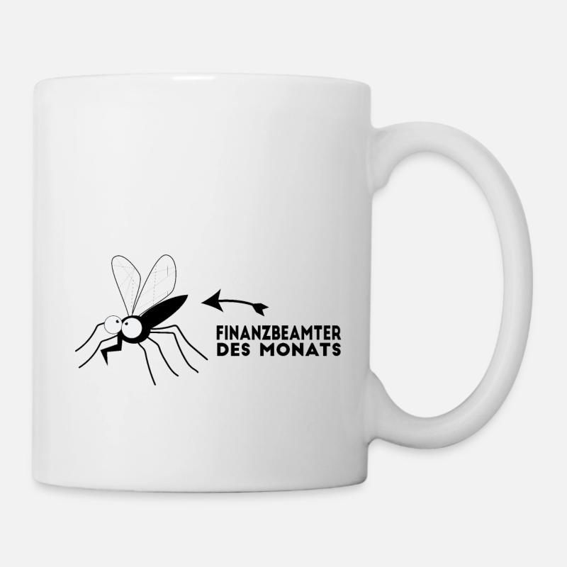 Finanzbeamter des Monats - Stechmücke - Blutsauger - Tasse - Weiß