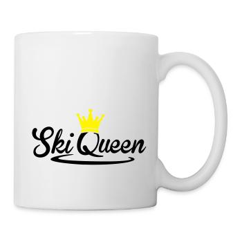 Ski Queen - Schnee Königin - Ski Fahren-Snowboard - Tasse - Weiß - Rechts