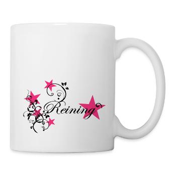Reining Tribal Froral Stars - Mug - white - Right