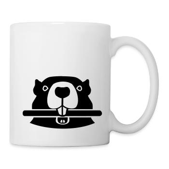 Biber - Tasse - Weiß - Rechts