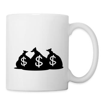 money_bag_1_f1 - Mug blanc - blanc - Droite