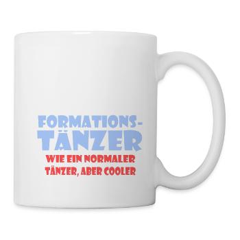 Formationstanz Formationstänzer Geschenk Formation - Tasse - Weiß - Rechts
