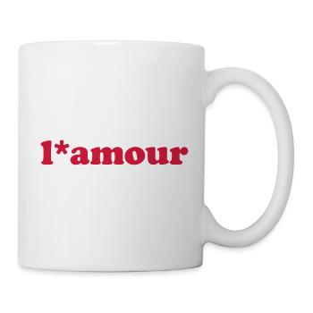 l * amour typography - Mug - white - Right