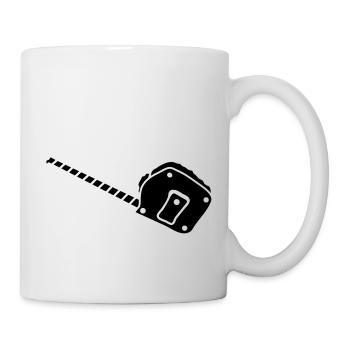 Maßband_2_g1 - Tasse - Weiß - Rechts