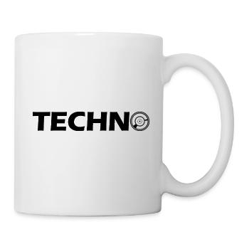 Techno Logo - Tasse - Weiß - Rechts