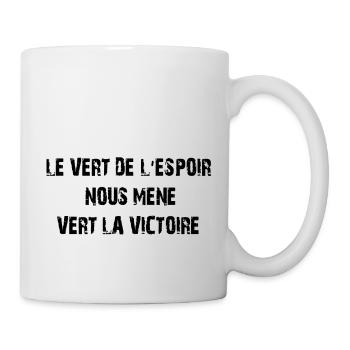 le_vert_de_l'espoir - Mug blanc - blanc - Droite