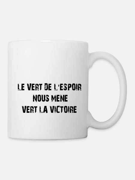 le_vert_de_l'espoir - Mug blanc - blanc