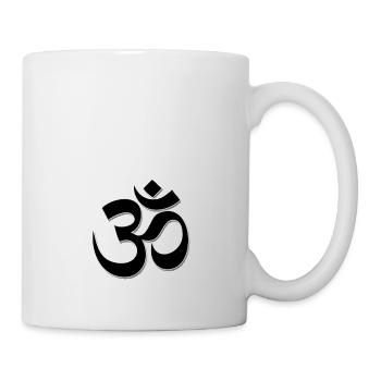 Das Om Zeichen mit weißer Umrandung - Tasse - Weiß - Rechts