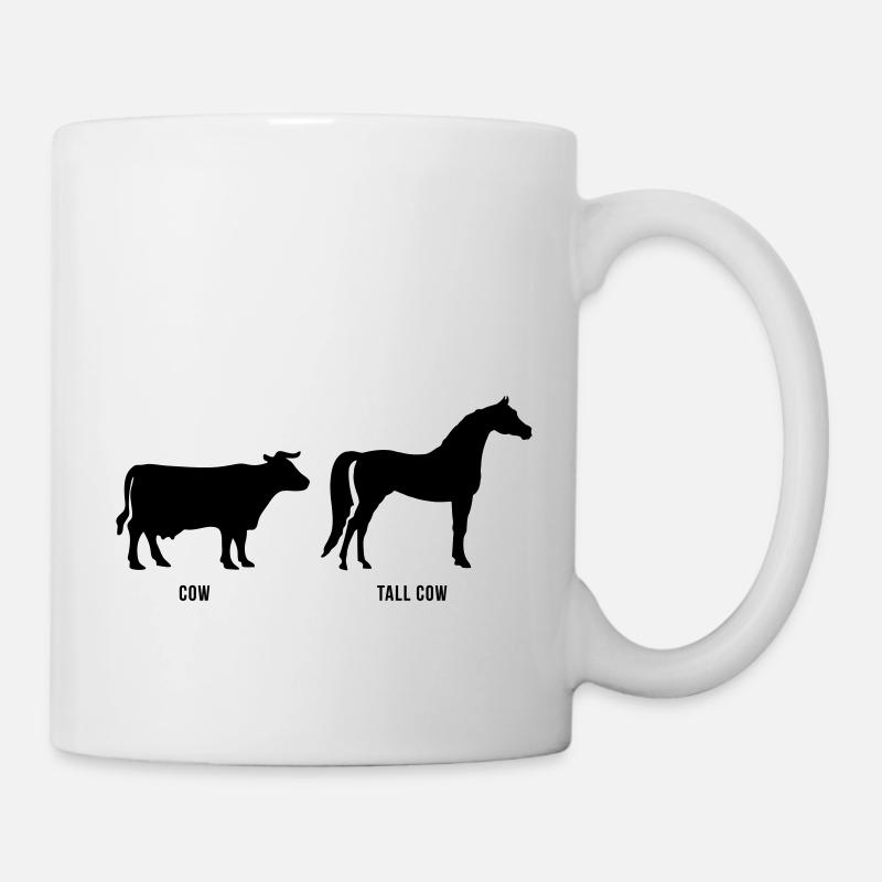 Cow vs Tall Cow - Mug - white
