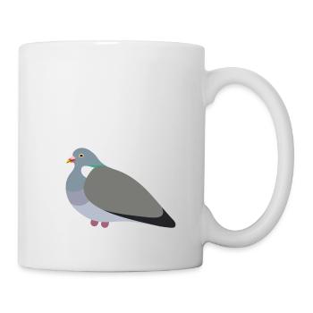 Pigeon ramier - Mug blanc - blanc - Droite