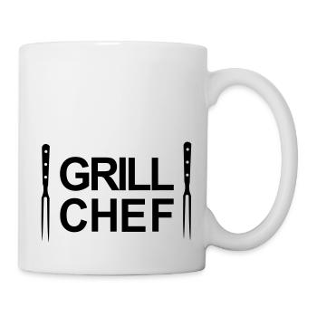 Grill,Grilling,BBQ,cooking,chef,meat,summer,sausag - Mug - white - Right
