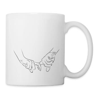 Holding Hands Couple Romantic - Mug - white - Right