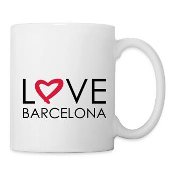 love barcelona - Tasse - Weiß - Rechts