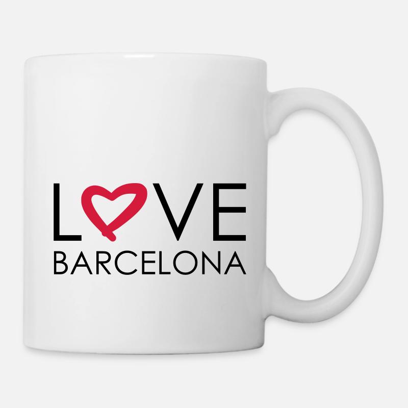 love barcelona - Tasse - Weiß