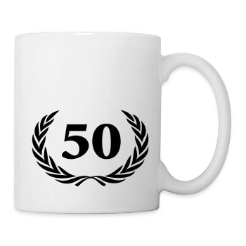 50 - Tasse - Weiß - Rechts