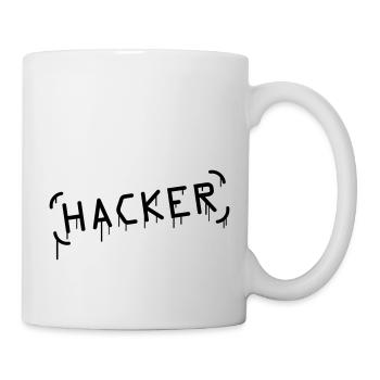 Hacker Graffiti - Mug blanc - blanc - Droite