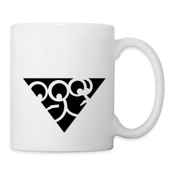 Aussenseiter-Shirt (Schwarz-Gelb) - Tasse - Weiß - Rechts