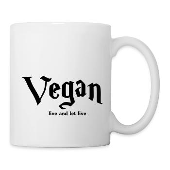 vegan live - Mug - white - Right
