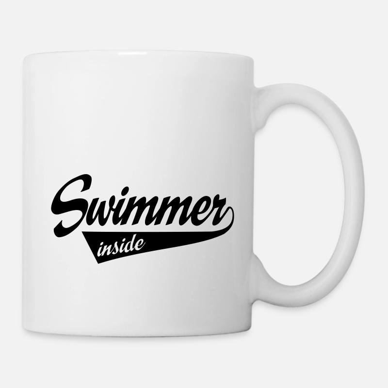 swimming - Tasse - Weiß