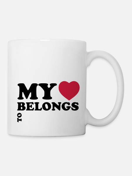 My heart belongs to - Mug - white