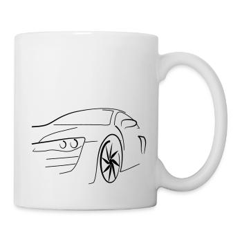 Motorsport Auto - Tasse - Weiß - Rechts