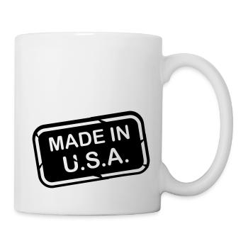 made_in_usa_1f1 - Mug blanc - blanc - Droite