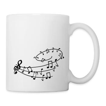 musik_noten1 - Mug blanc - blanc - Droite