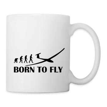 born to fly - Mug - white - Right