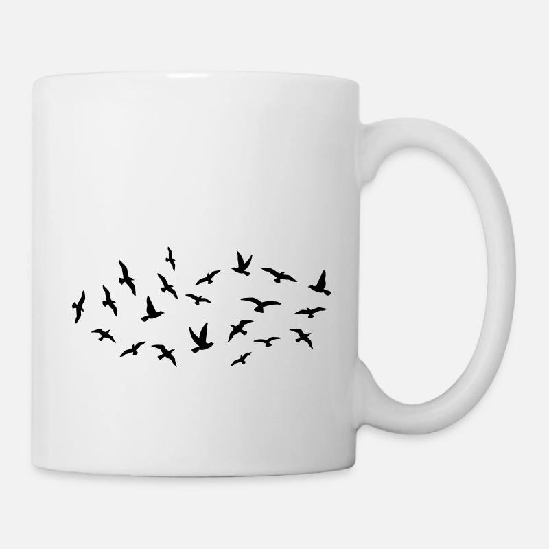Vögel - Tasse - Weiß