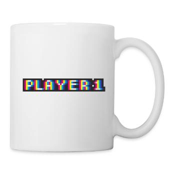 Numéro partenaire 2 (joueur 1) - couleur - Mug blanc - blanc - Droite