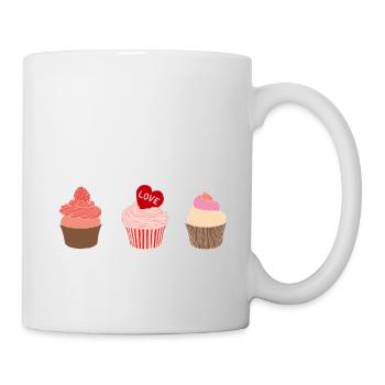 Cupcakes - Tasse - Weiß - Rechts