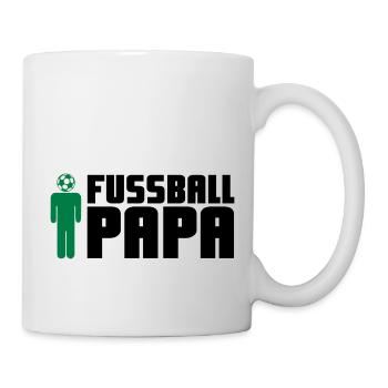 Fußball Papa - Tasse - Weiß - Rechts