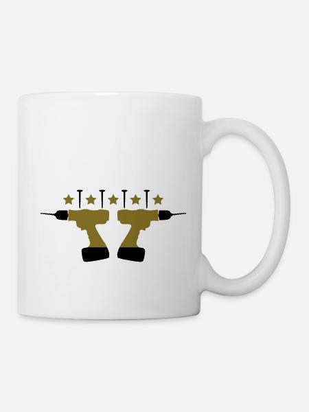 Handyman Logo - Tasse - Weiß