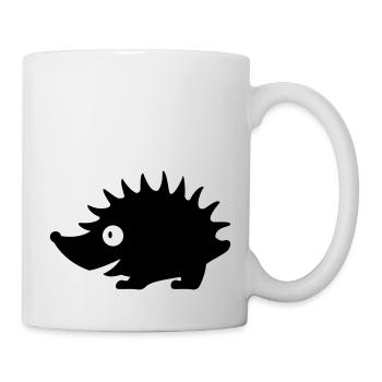 Igel / hedgehog (1c) - Tasse - Weiß - Rechts