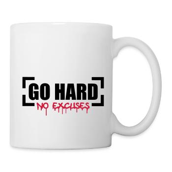 Go Hard No Excuses - Mug - white - Right