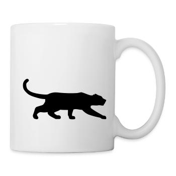 black panther creeps vektor - Mug - white - Right
