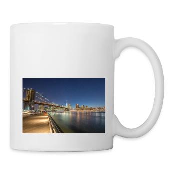 Panoramic View Brooklyn Bridge and Skyline - Tasse - Weiß - Rechts