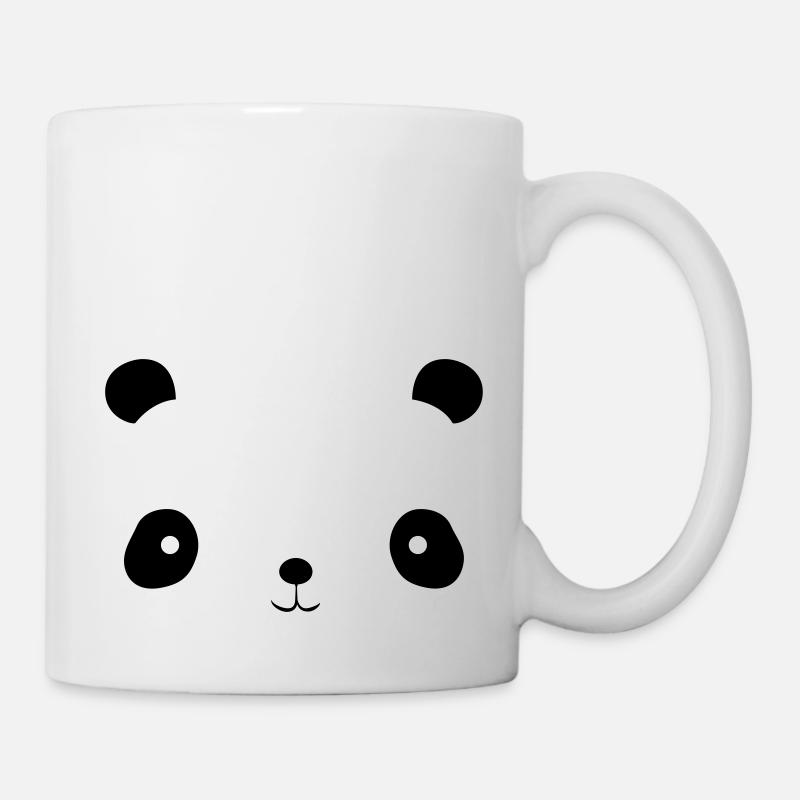 pandaface - Tasse - Weiß