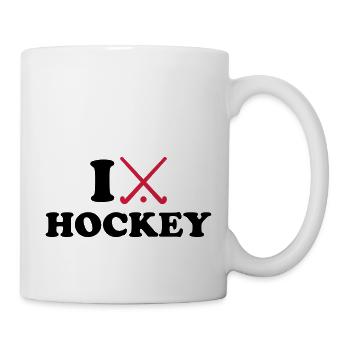 Hockey - Tasse - Weiß - Rechts