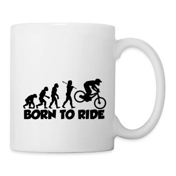 mtb evolution downhill born to ride - Tasse - Weiß - Rechts