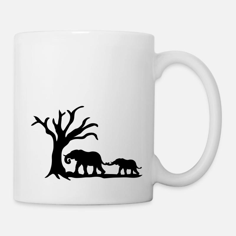 Elephants - Mug - white