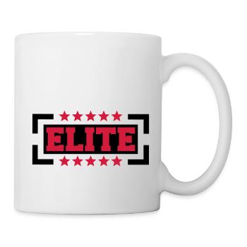 Elite Logo - Mug blanc - blanc - Droite